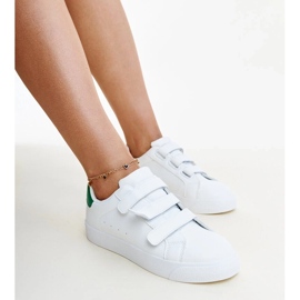 Sneaker Samala con velcro bianche e verdi bianco
