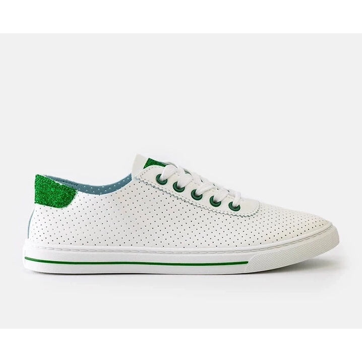 Sneaker perforate da donna in pizzo -Up Sneaker bianca