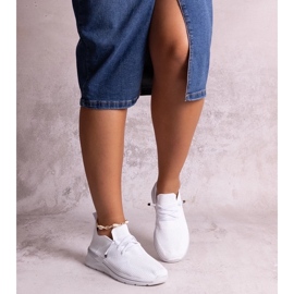 D/CEO Sneakers slip-on Gaberla bianche bianco
