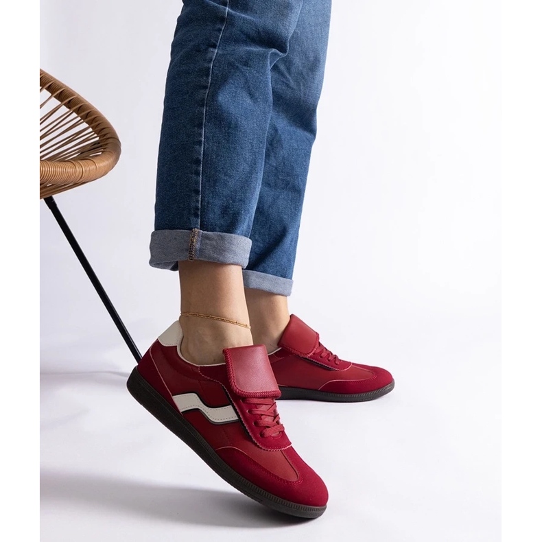 D/CEO Sneakers basse stringate rosse di Edelmira rosso