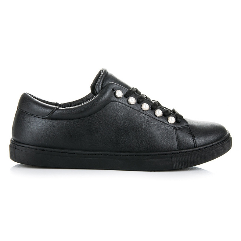 Cm Paris Sneakers con perle nere nero