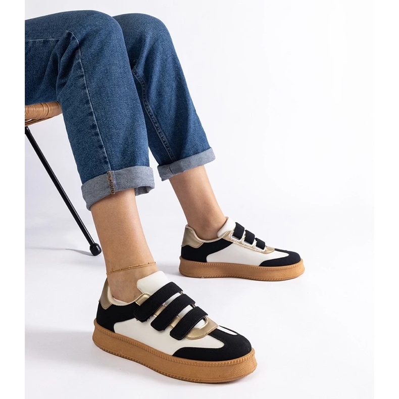 D/CEO Sneakers Mena nere con chiusura in velcro nero
