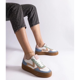 D/CEO Sneakers blu con suola in gomma Quica