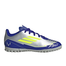ADIDAS F50 Club Messi TF IH0923 SCARPE COLLEB SILVER BLUE argento