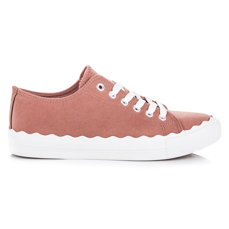 Sneakers allacciate rosa