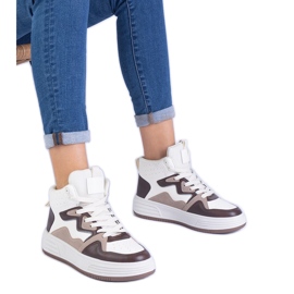 Sneaker sportive femminili marroni marrone