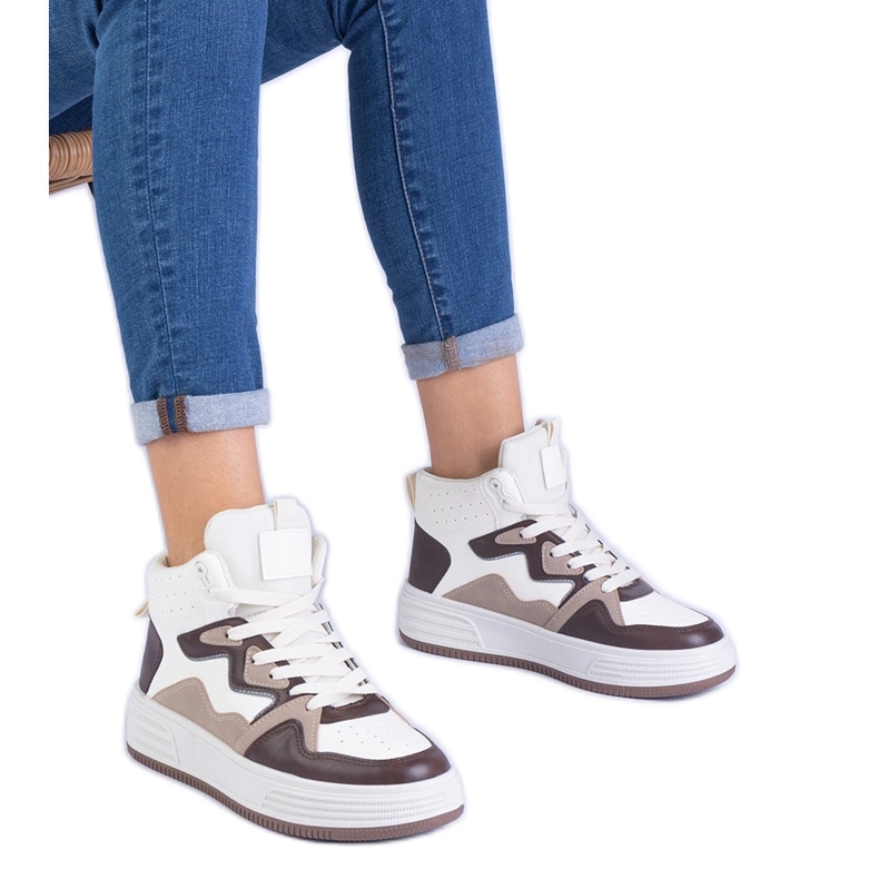 Sneaker sportive femminili marroni marrone