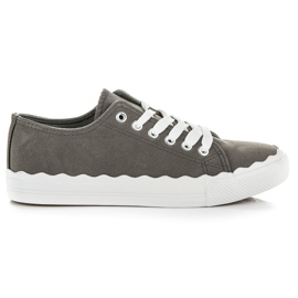 Scarpe da ginnastica allacciate grigio