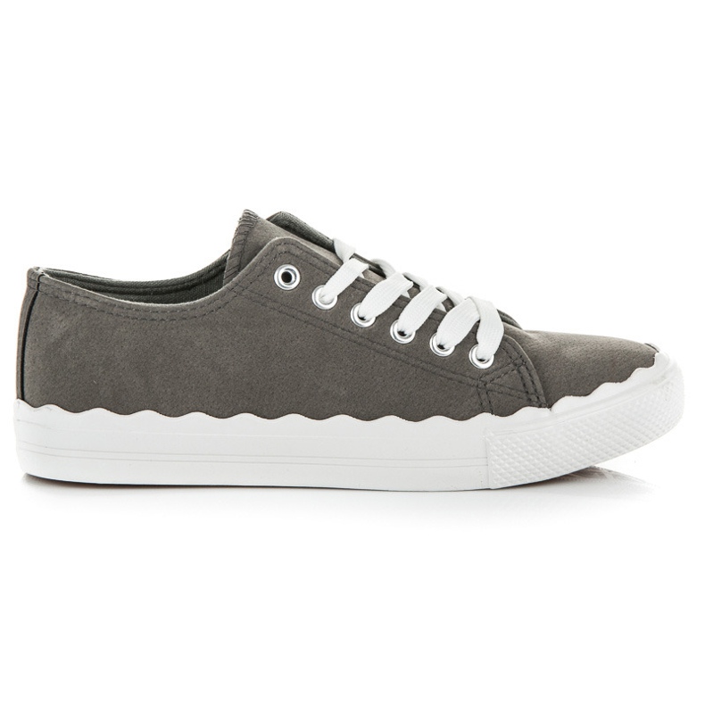 Scarpe da ginnastica allacciate grigio