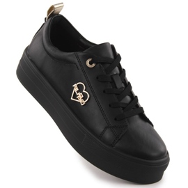 Scarpe sulla piattaforma nera Filippo Paw586B nero