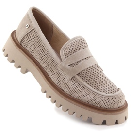 Mocassini da donna filippo paw591 beige