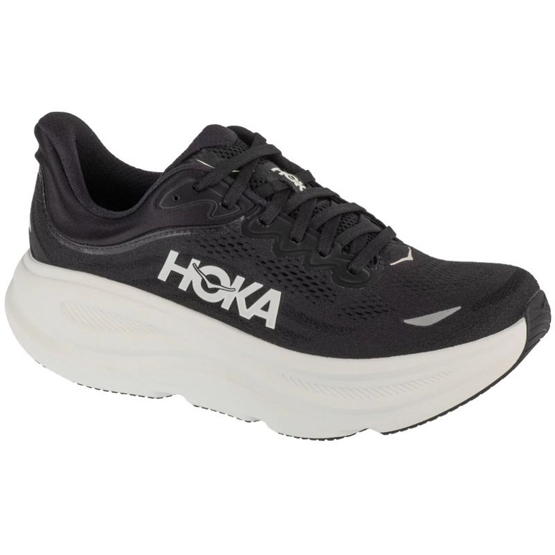 Hoka M Bondi Running Shoes 9 1162011-BWHT nero