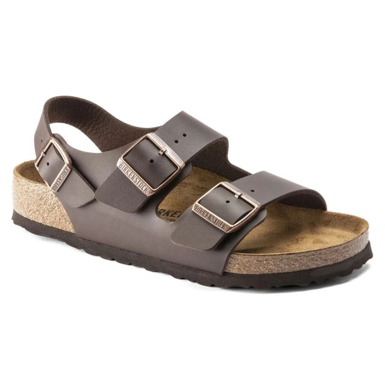 Sandali maschili Birkenstock Milano BS 0034701 Brown marrone