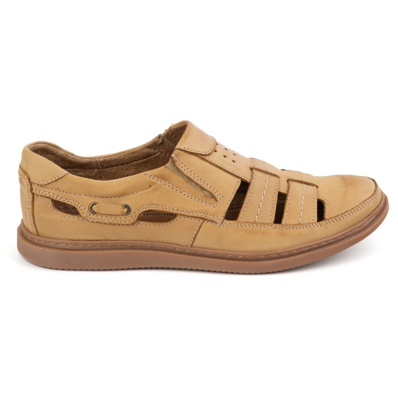 Polbut Scarpe in pelle aperta 06 per il beige estivo