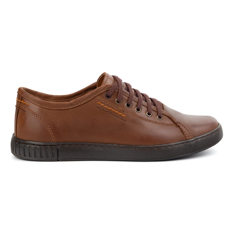 Polbut Scarpe in pelle Sneaker maschile Model 2129 Camel marrone