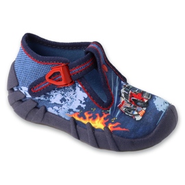Pantofole per bambini Befado con fibbie 110P511 blu