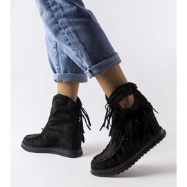 D/CEO Stivali con zeppa neri di Giudice nero