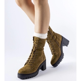 D/CEO Stivali isolanti verdi con tacco basso di Cotti verde