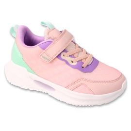 Scarpe sportive per bambini di Befado con velcro 516y395 rosa