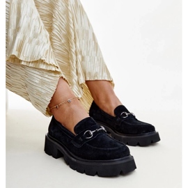 D/CEO Mocassini Vinceza in pelle nera nero