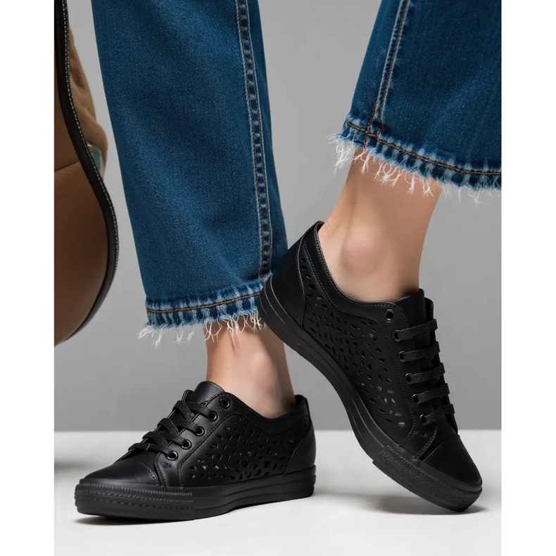 Sneaker nere di Belvio da donna nero
