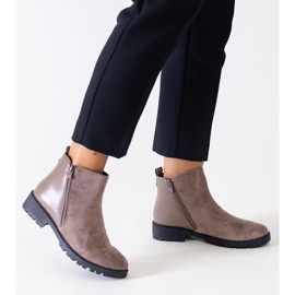 D/CEO Stivali marroni con plateau realizzati in eco-suede Kirla marrone
