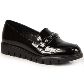 Scarpe su cuneo t.sokolski SCA13 Varnish nero