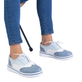 Scarpe blu classiche oxford