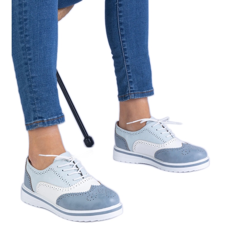 Scarpe blu classiche oxford
