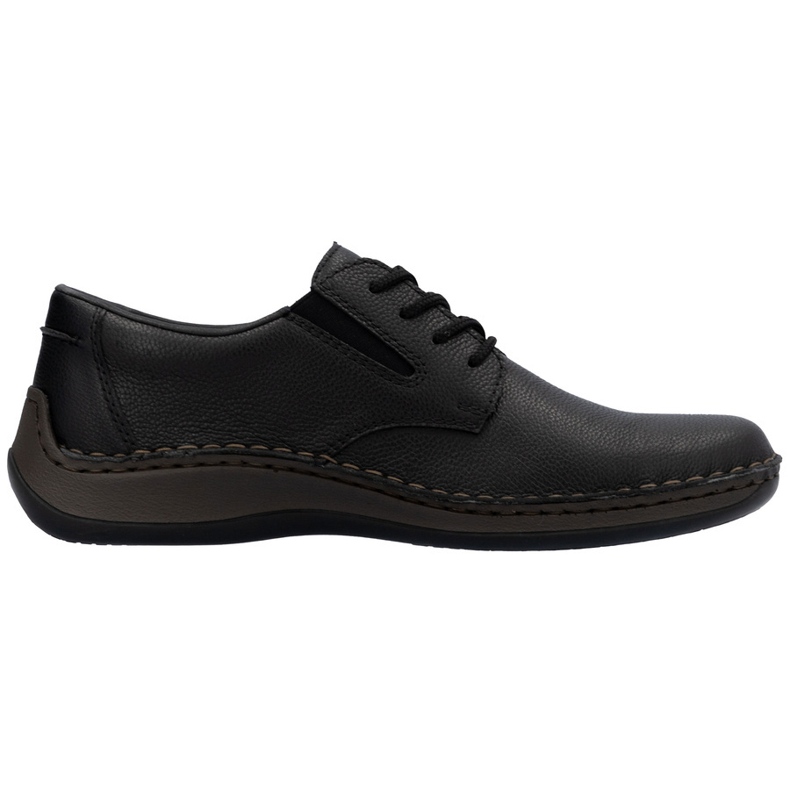 Comfort Men's Leather Shoes Rieker 05211-00 Nero
