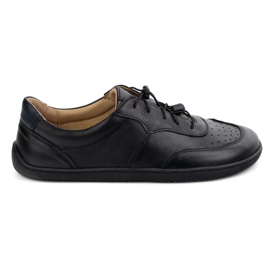 Kampol Scarpe in pelle minimalista a piedi nudi 500/15 nero