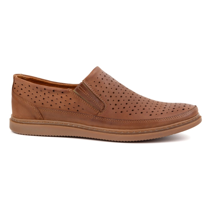 Polbut Scarpe in pelle aperta 2107L Camel marrone