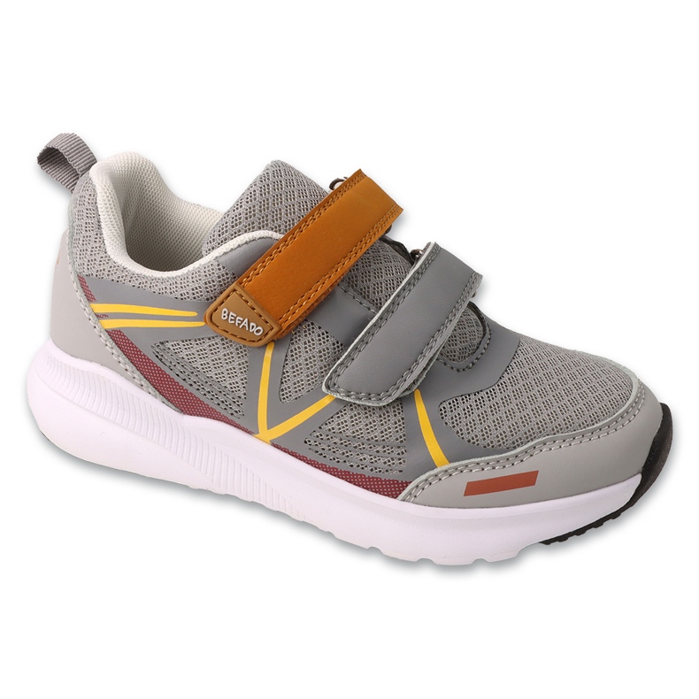 Scarpe sportive per bambini di Befado per velcro 516y400 grigio