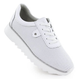 S.Barski Scarpe sulla piattaforma S. Barski LR51-629 White bianca