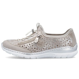Rieker L32P6-90 SILVER Openwork Sports Scarpe argento