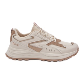 Scarpe sportive femminili Big Star NN274A096 Sistema beige hi-poli