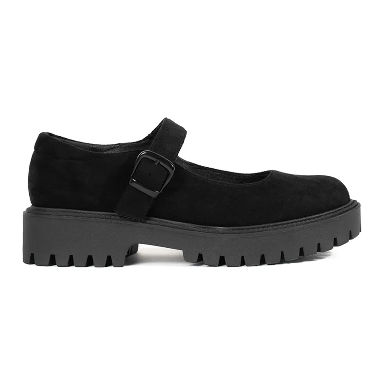 Goodin Scarpe nere sulla piattaforma in pelle scamosciata nero