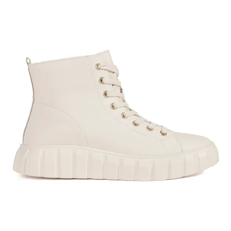 Goodin Luce alta -Beige Sneaker femminili sulla piattaforma