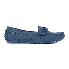 Goodin Mocassini in pelle scamosciata da donna blu