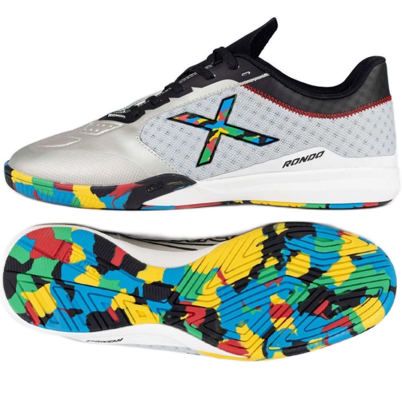 Scarpe da calcio Munich Rondo Olympix nel 4770014 d'argento