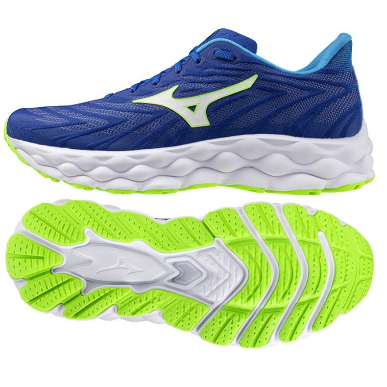 Scarpe da corsa mizuno wave sky 8 j1gc240253 blu