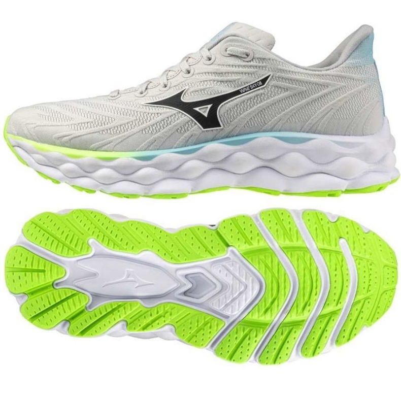Scarpe da corsa mizuno wave sky 8 j1gc240256 grigio