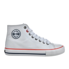Sneaker Women's High Shoes Big Star NN274660 White bianca