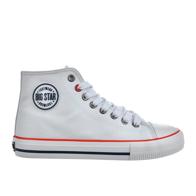Sneaker Women's High Shoes Big Star NN274660 White bianca