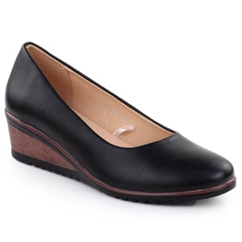 Vinceza Scarpe per Vincez Wedge nel 58475 Jan360a nero