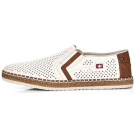 Rieker B5297-80 scarpe aperte bianche bianco