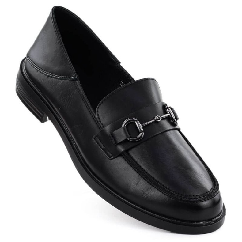 Scarpe Moccasin con una decorazione Vinceza 18107 nero