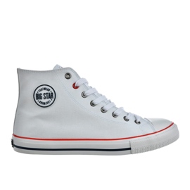 Big Star Scarpe da uomo con sneaker alte grandi stelle nn174305 bianco