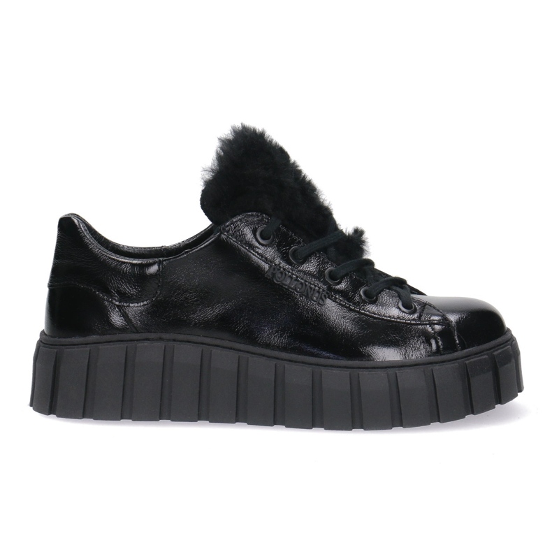 Scarpe in pelle da donna Pollonus Black Pour 5-1578-005 nero