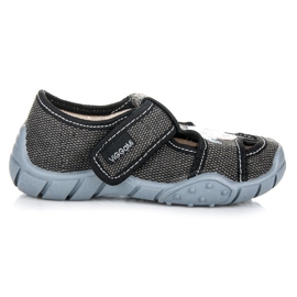 Viggami Scarpe per la casa con velcro grigio